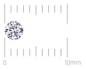 0,10 carat diamant størrelse
