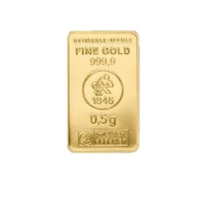 0,5 gram guldbarre