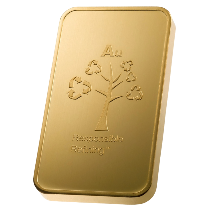 Metalor - 100 gram guldbarre stanset - Image 4
