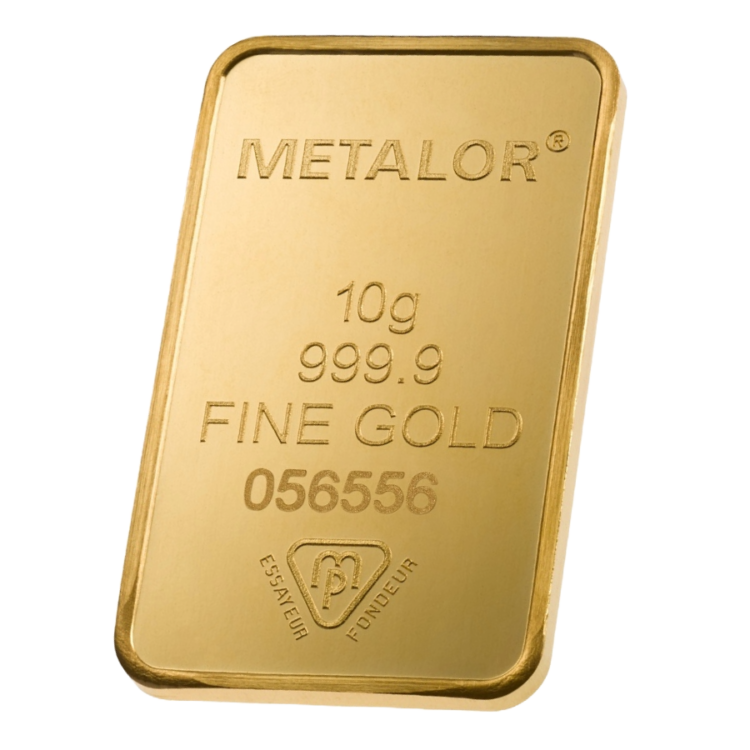 Metalor - 10 gram guldbarre stanset - Image 3