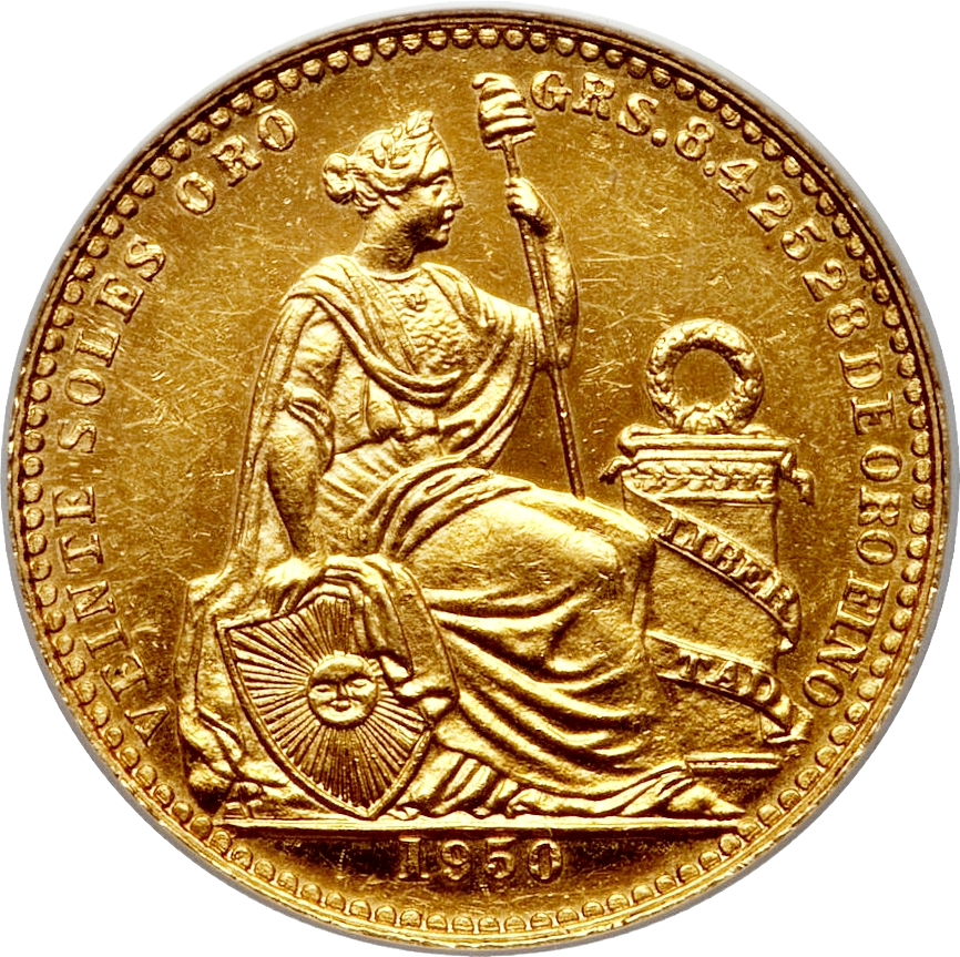 20 Soles Oro