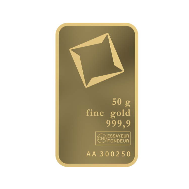 Valcambi - 50 gram guldbarre stanset - Image 3