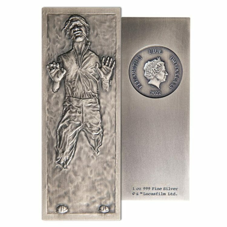 Han Solo™ - 1 OZ Star Wars™ - Carbonite Bar - Image 3