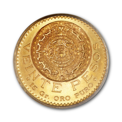 Mexikansk 20 Pesos Guldmønt
