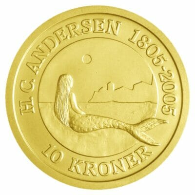 H.C. Andersen Mønt Den Lille Havfrue
