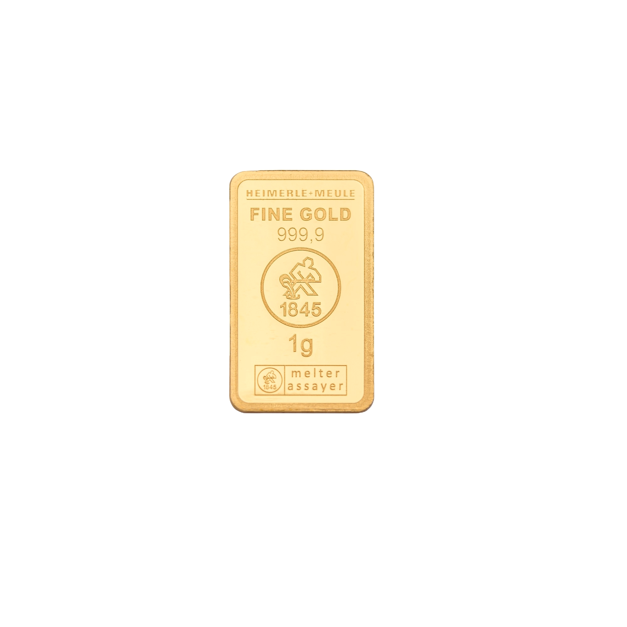 Heimerle+Meule – 10 x 1 gram guldbarre stanset løs - Image 2