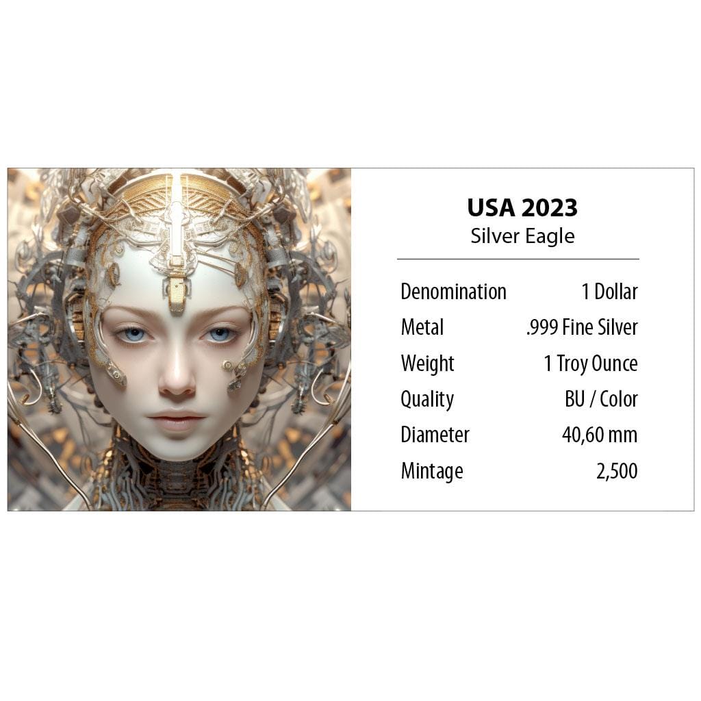 American Silver Eagle - Cyber Woman 1OZ - Image 3