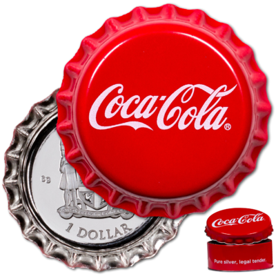 Coca-Cola® - Kapsel i sølv - 6g