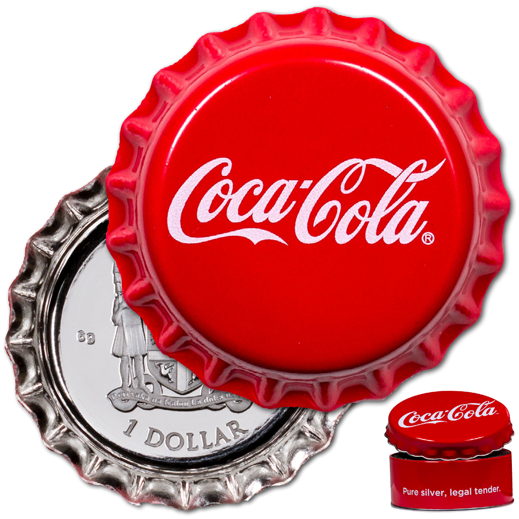 Coca-Cola® - Kapsel i sølv - 6g