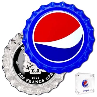 PEPSI® - Kapsel i sølv - 6g