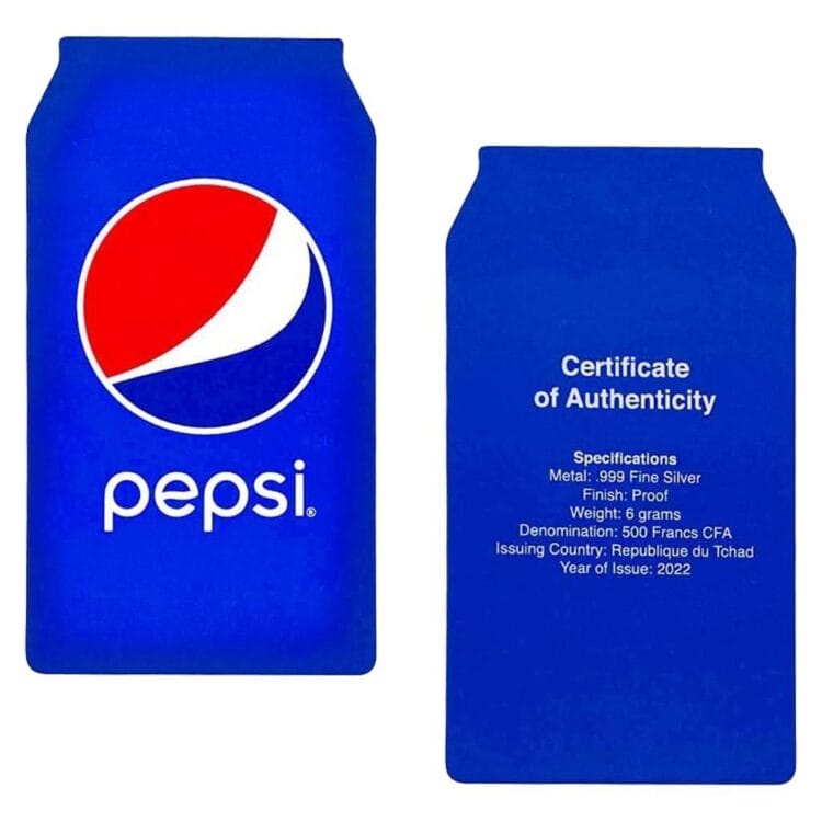 PEPSI® - Kapsel i sølv - 6g