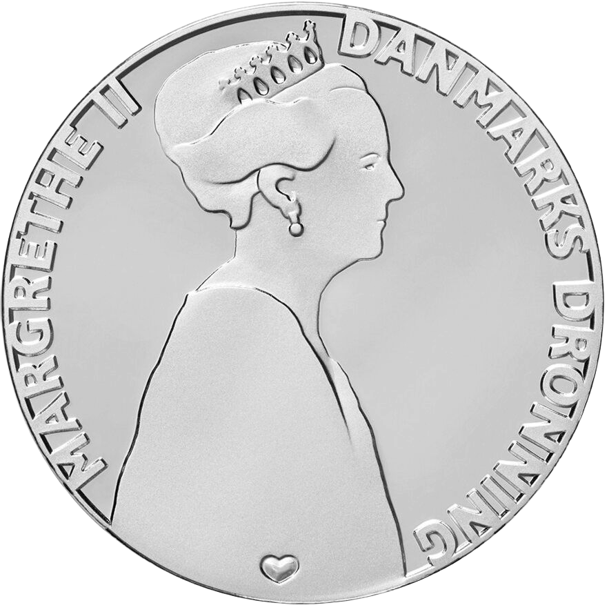 Sølvmønt – Dronning Margrethe II's 50-års Regeringsjubilæum - Image 2