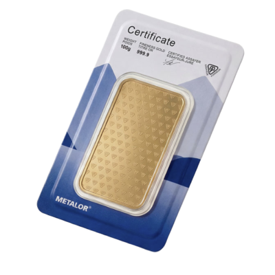 100 gram metalor stanset
