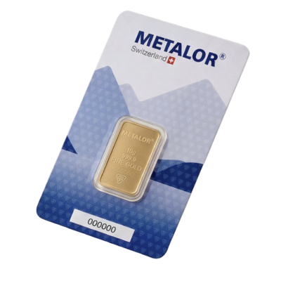10 gram metalor stanset