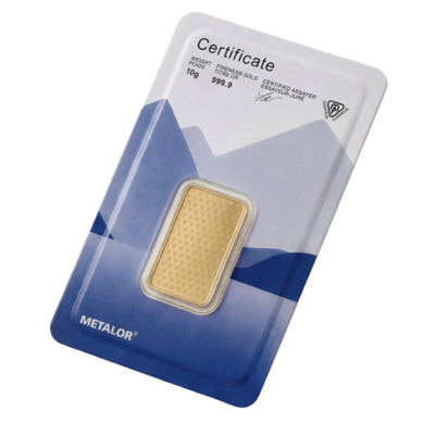 10 gram metalor stanset