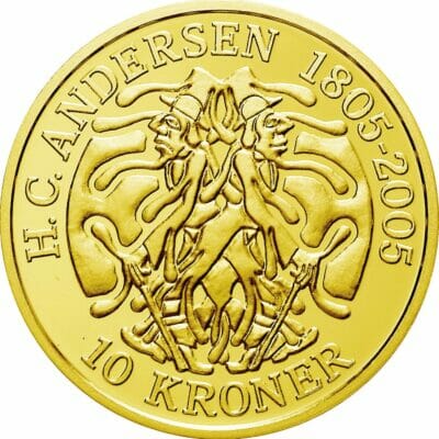 H.C. Andersen mønt skyggen