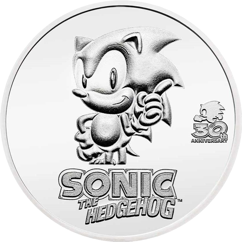 Sonic the Hedgehog - Sølvmønt 1 oz